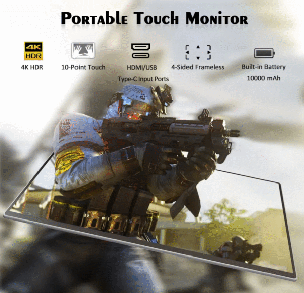 For Computer Inch Full Hd Factory Price 4k High Resolution 15.6 Portable Mini Touch Screen Monitor Screen Gamer Fhd Game Display